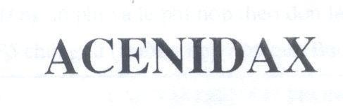 Mẫu nhãn hiệu ACENIDAX