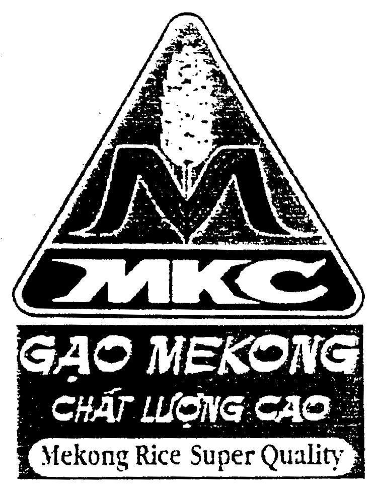 Mẫu nhãn hiệu M MKC MEKONG MEKONG RICE SUPER QUALITY Gạo Chất lượng cao