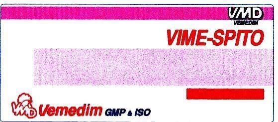 Mẫu nhãn hiệu VIME-SPITO VMD VEMEDIM GMP & ISO