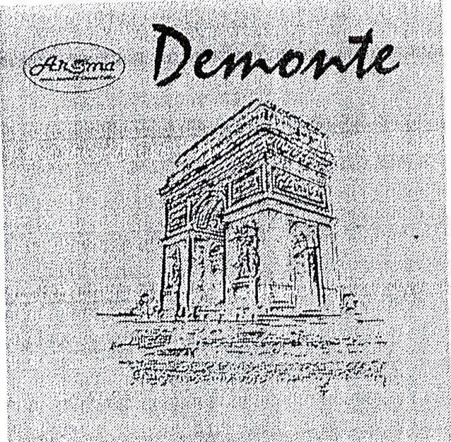 Mẫu nhãn hiệu DEMONTE AROMA