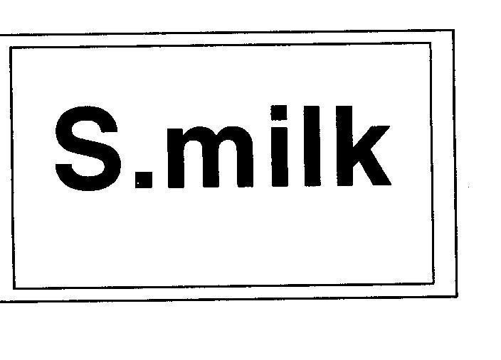 Mẫu nhãn hiệu S. MILK