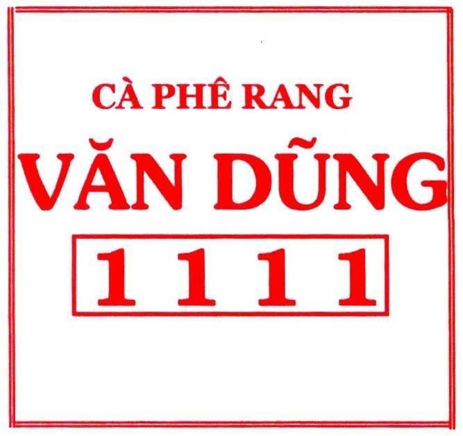 Mẫu nhãn hiệu Văn Dũng 1 1 1 1 Cà phê rang