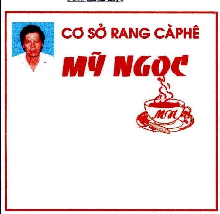Mẫu nhãn hiệu Mỹ Ngọc MN Cơ sở rang cà phê