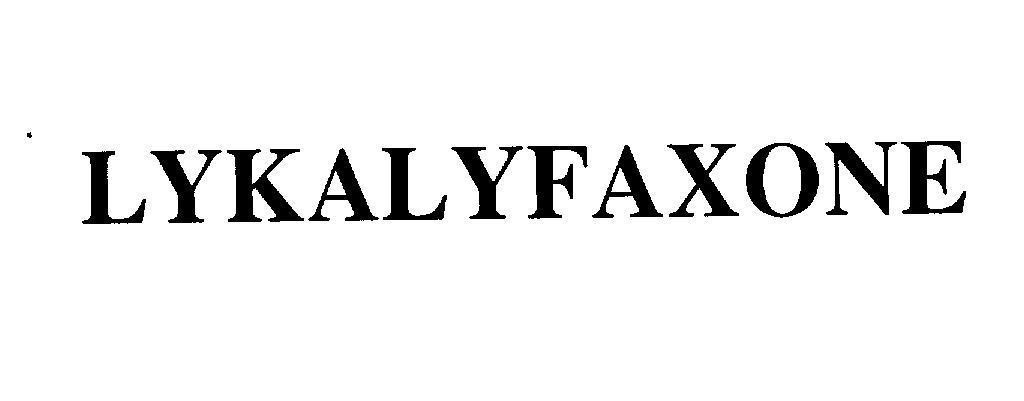 Mẫu nhãn hiệu LYKALYFAXONE