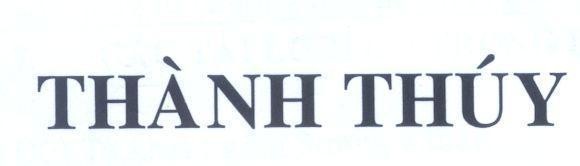 Mẫu nhãn hiệu THàNH THUý