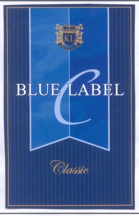 Mẫu nhãn hiệu KL C BLUE LABEL CLASSIC