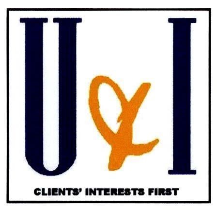 Mẫu nhãn hiệu U&I CLIENTS' INTERESTS FIRST