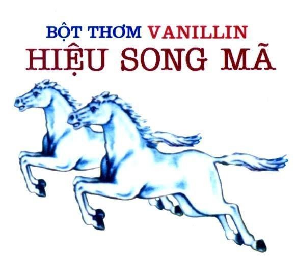Mẫu nhãn hiệu Song Mã Bột Thơm VANILLIN Hiệu