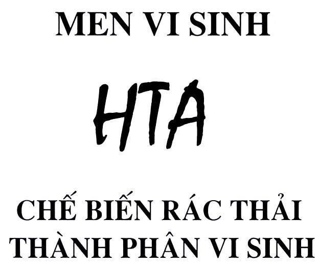 Mẫu nhãn hiệu HTA Chế Biến Rác Thải Thành Phân Vi Sinh Men Vi Sinh