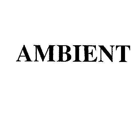 Mẫu nhãn hiệu AMBIENT