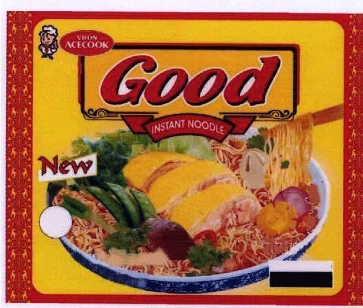 Mẫu nhãn hiệu VIFON ACECOOK GOOD INSTANT NOODLE NEW