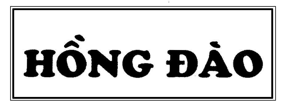 Mẫu nhãn hiệu HồNG ĐàO