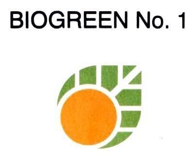 Mẫu nhãn hiệu BIOGREEN NO. 1