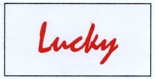Mẫu nhãn hiệu LUCKY