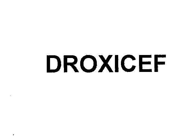 Mẫu nhãn hiệu DROXICEF