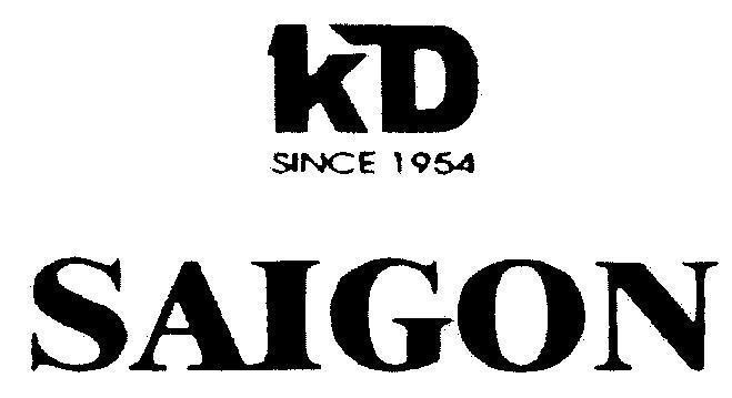 Mẫu nhãn hiệu SAIGON KD SINCE 1954