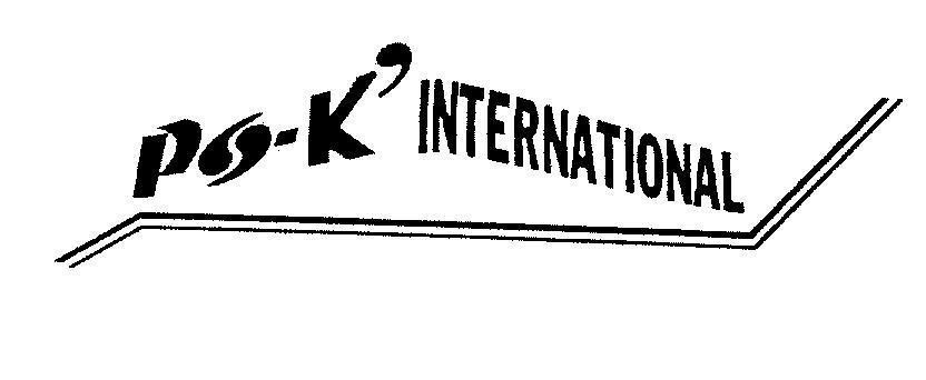 Mẫu nhãn hiệu PO-K INTERNATIONAL