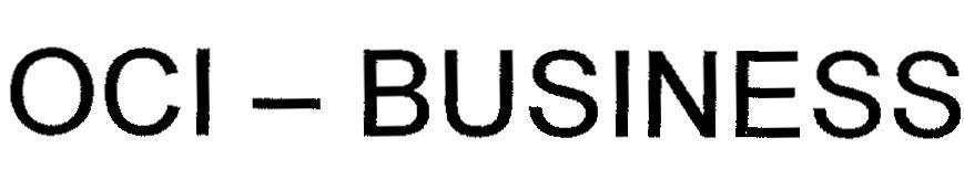Mẫu nhãn hiệu OCI-BUSINESS