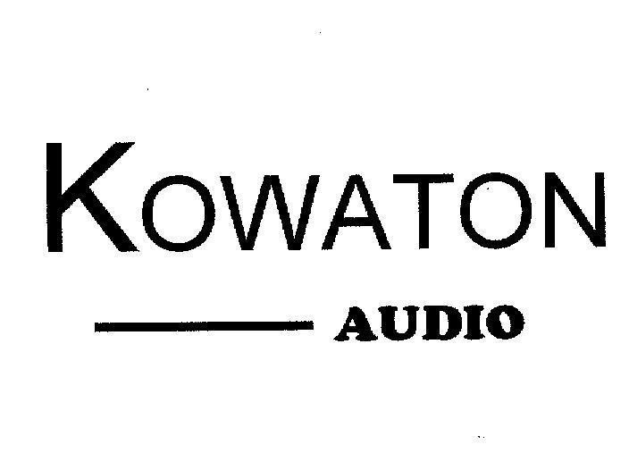 Mẫu nhãn hiệu KOWATON AUDIO
