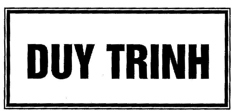Mẫu nhãn hiệu DUY TRINH