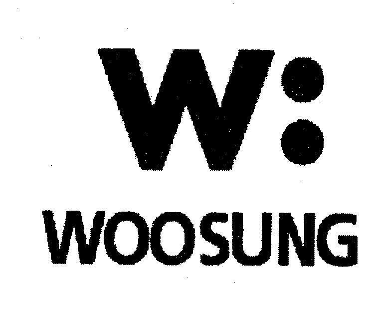 Mẫu nhãn hiệu W WOOSUNG