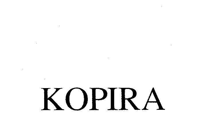 Mẫu nhãn hiệu KOPIRA