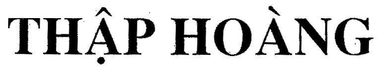 Mẫu nhãn hiệu Thập Hoàng