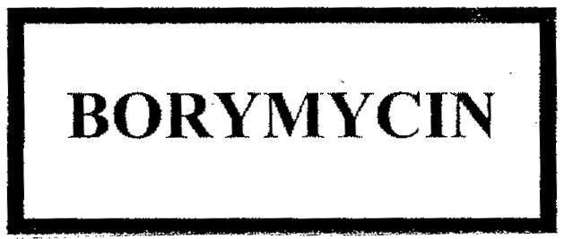 Mẫu nhãn hiệu BORYMYCIN
