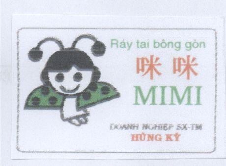 Mẫu nhãn hiệu HùNG Ký MIMI RAY TAI BONG GON DOANH NGHIEP SX-TM