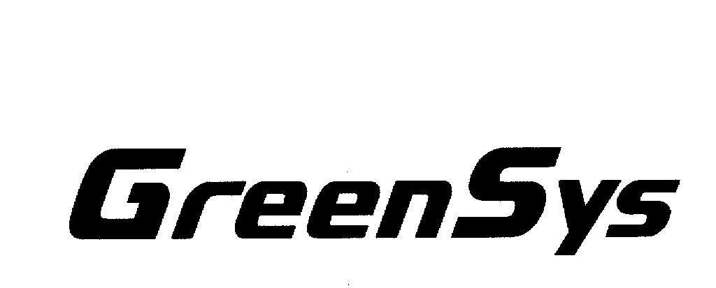 Mẫu nhãn hiệu GREENSYS
