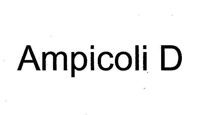 Mẫu nhãn hiệu AMPICOLI D