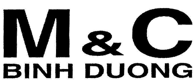 Mẫu nhãn hiệu M& C BINH DUONG