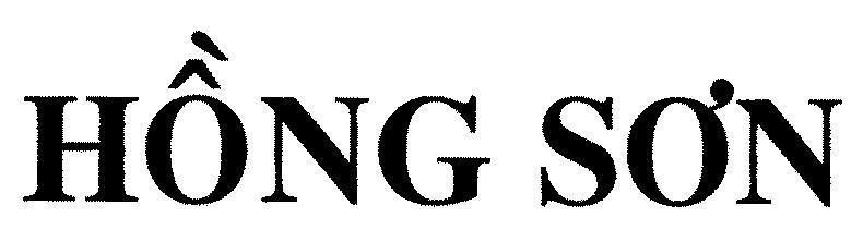 Mẫu nhãn hiệu HồNG SƠN