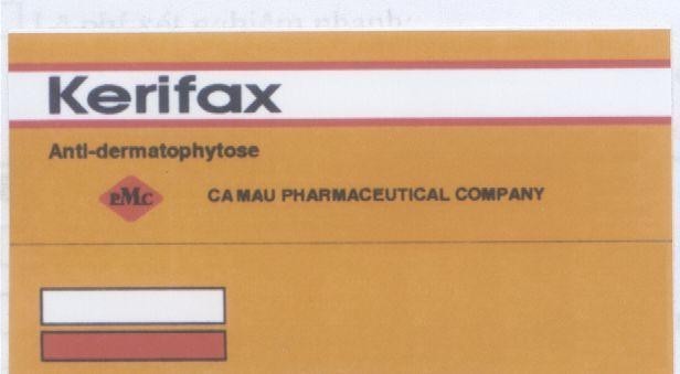 Mẫu nhãn hiệu KERIFAX PMC ANTI-DERMATOPHYTOSE