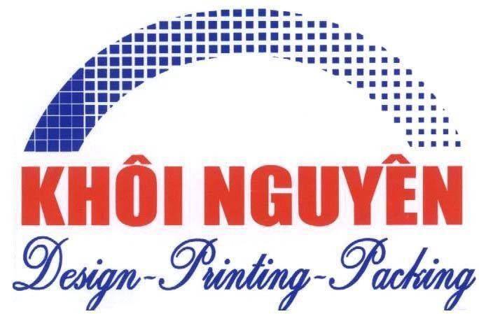 Mẫu nhãn hiệu KHÔI NGUYÊN DESIGN-PRINTING-PACKING