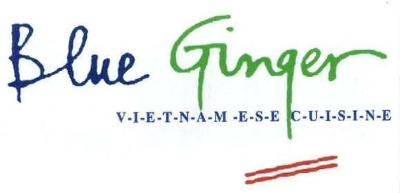 Mẫu nhãn hiệu BLUE GINGER V IE T N A M E S E C U I S I N E