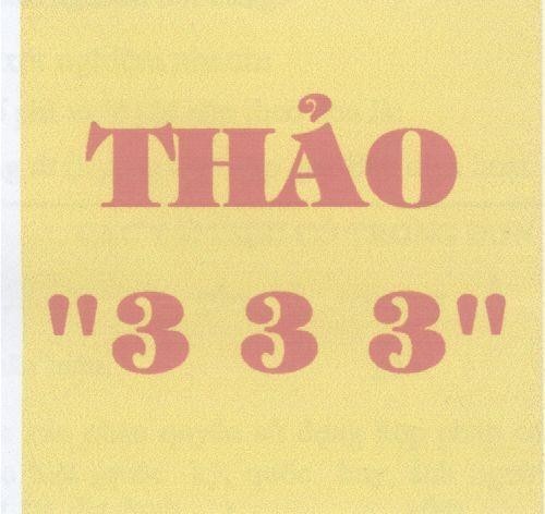 Mẫu nhãn hiệu THAO"333"