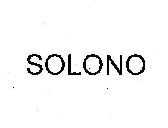 Mẫu nhãn hiệu SOLONO