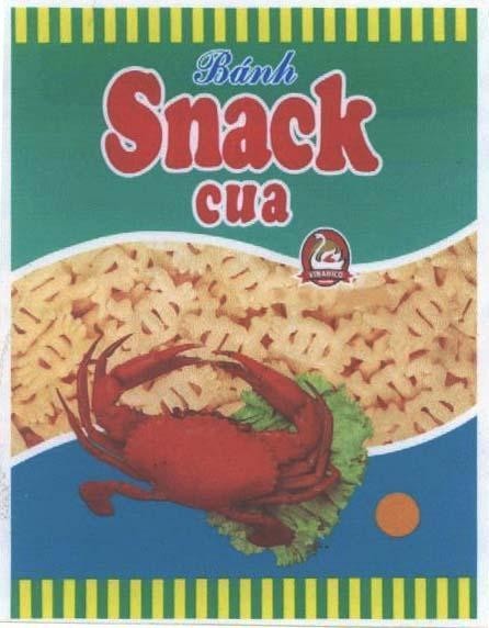 Mẫu nhãn hiệu VINABICO BáNH SNACK CUA