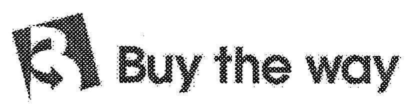 Mẫu nhãn hiệu B BUY THE WAY