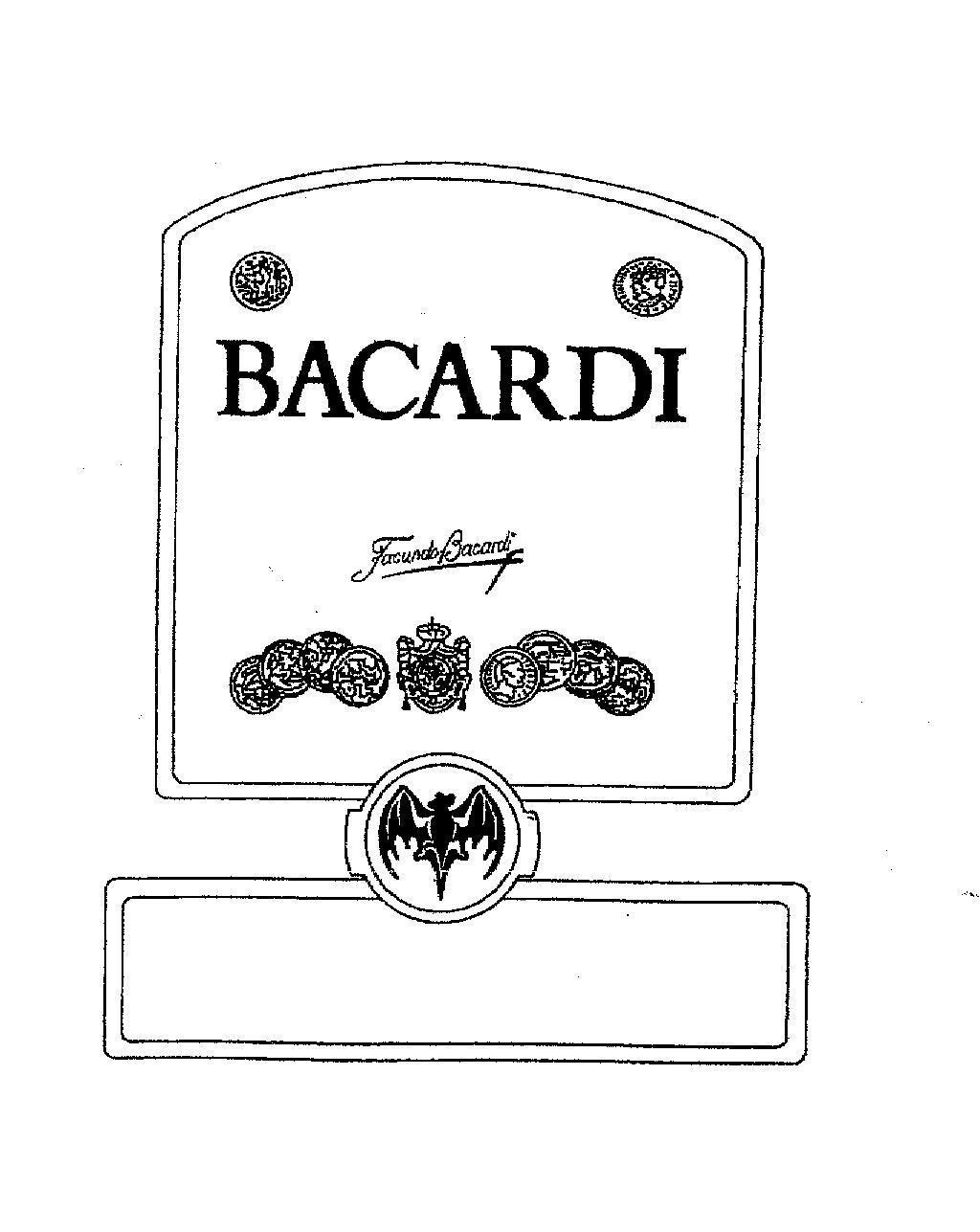 Mẫu nhãn hiệu BACARDI Facundo Bacardi