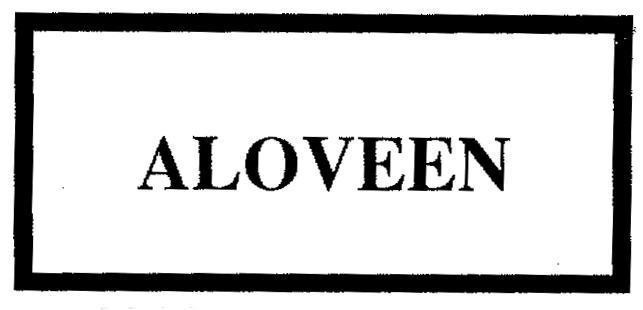 Mẫu nhãn hiệu ALOVEEN