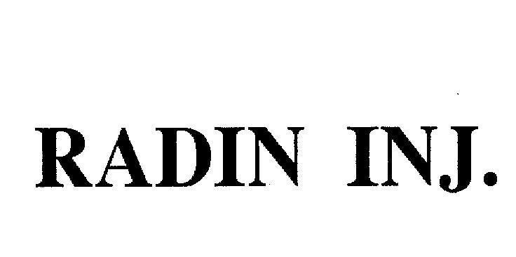 Mẫu nhãn hiệu RADIN INJ.
