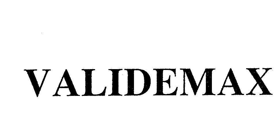 Mẫu nhãn hiệu VALIDEMAX