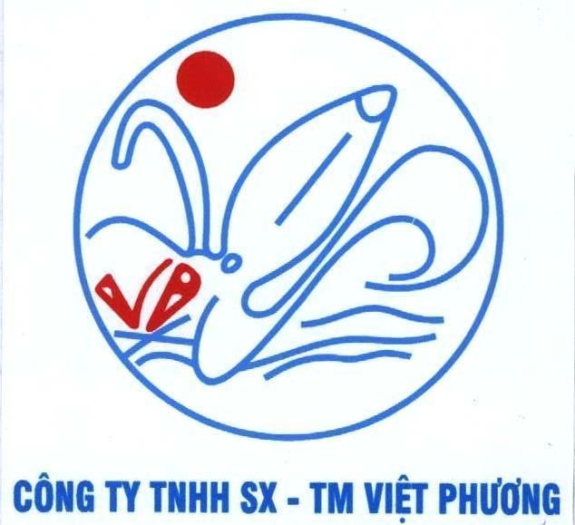 Mẫu nhãn hiệu VP VIệT PHƯƠNG CONG TY TNHH SX - TM