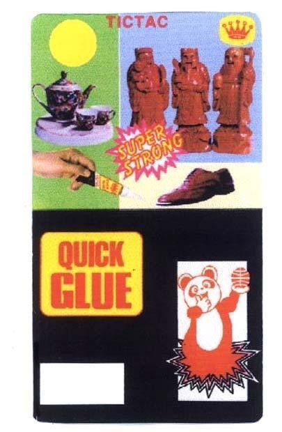 Mẫu nhãn hiệu TICTAC SUPER STRONG QUICK GLUE