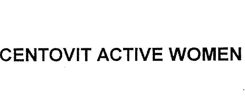 Mẫu nhãn hiệu CENTOVIT ACTIVE WOMEN