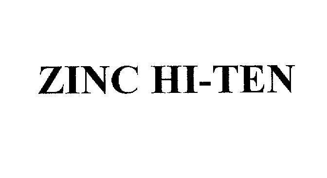 Mẫu nhãn hiệu ZINC HI-TEN