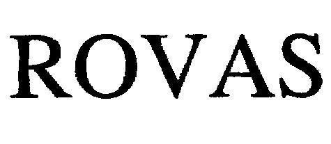 Mẫu nhãn hiệu ROVAS