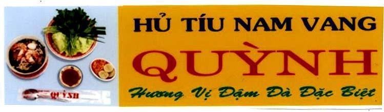 Mẫu nhãn hiệu QUỳNH Hủ TíU NAM VANG HƯƠNG Vị ĐậM Đà ĐặC BIệT